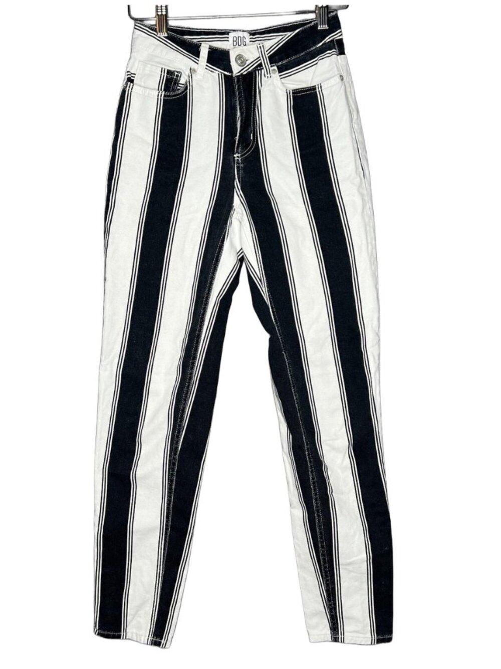 Urban Outfitters - Black and White Striped Jeans
